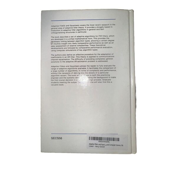 Adaptive Filters and Equalisers by Colin F. Cowan; Bernard Mulgrew Hardcover - Picture 2 of 5